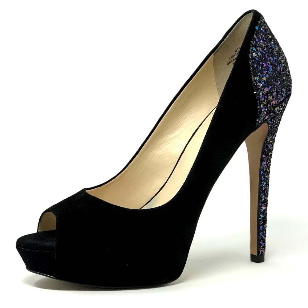 💐BOUTIQUE 9💐 Suede Purple Glitter Pumps - Picture 8 of 13